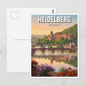 Heidelberg Castle Duitsland Reizen Briefkaart (Voorkant / Achterkant)