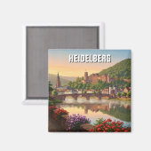 Heidelberg Castle Duitsland Reizen Magneet (Voorkant / Achterkant)