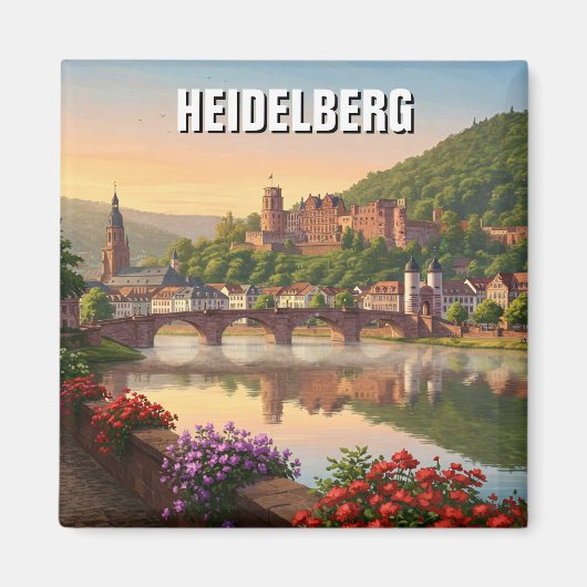 Heidelberg Castle Duitsland Reizen Magneet (Voorkant)