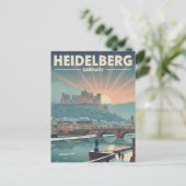 Heidelberg Castle Duitsland Winterreizen Briefkaart (Staand voorkant)