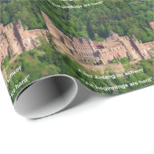 Heidelberg Castle in het Duits en Duits Gezegde Cadeaupapier (Rol Hoek)