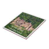 Heidelberg Castle in het Duits en Duits Gezegde Tegeltje (Zijkant)