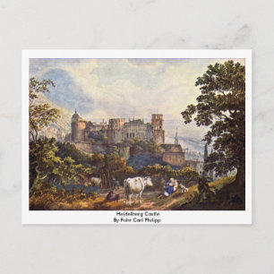 Heidelberg Castle van Fohr Carl Philipp Briefkaart