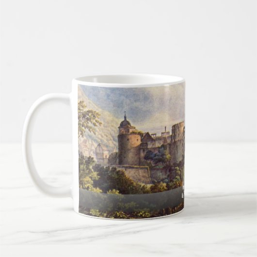Heidelberg Castle van Fohr Carl Philipp Koffiemok (Links)