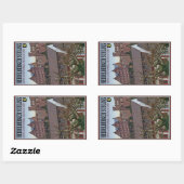 Heidelberg - Castle van onder Rechthoekige Sticker (Vel)