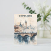 Heidelberg Duitse Reizen Briefkaart (Staand voorkant)