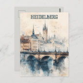 Heidelberg Duitse Reizen Briefkaart (Voorkant / Achterkant)