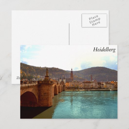 Heidelberg, Duitsland Briefkaart (Voorkant / Achterkant)