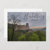 Heidelberg Duitsland Briefkaart met Castle (Voorkant / Achterkant)