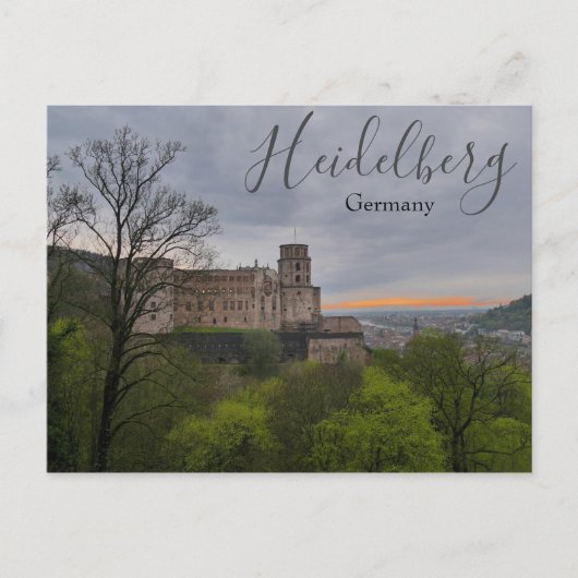 Heidelberg Duitsland Kasteel Briefkaart (Voorkant)