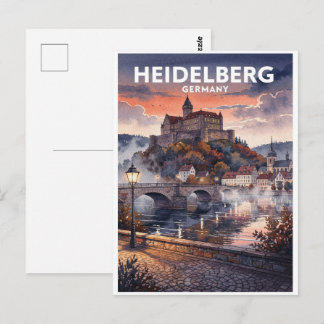 Heidelberg Duitsland Reis uit het verleden Briefkaart