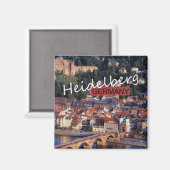 Heidelberg Duitsland Reisfoto Souvenir Magnet (Voorkant / Achterkant)
