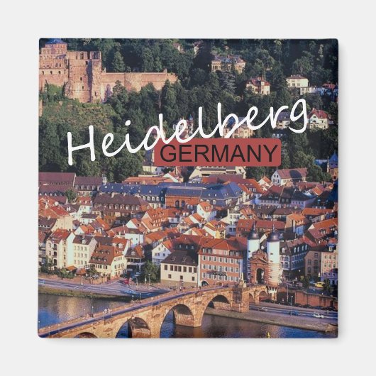 Heidelberg Duitsland Reisfoto Souvenir Magnet (Voorkant)