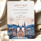 Heidelberg Duitsland Save the Date Wedding Kaart