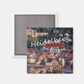 Heidelberg Duitsland Souvenir Magnet Veranderjaar (Voorkant / Achterkant)