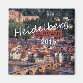 Heidelberg Duitsland Souvenir Magnet Veranderjaar (Voorkant)