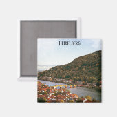 Heidelberg Duitsland Stadsdeel Uitzicht Magneet (Voorkant / Achterkant)