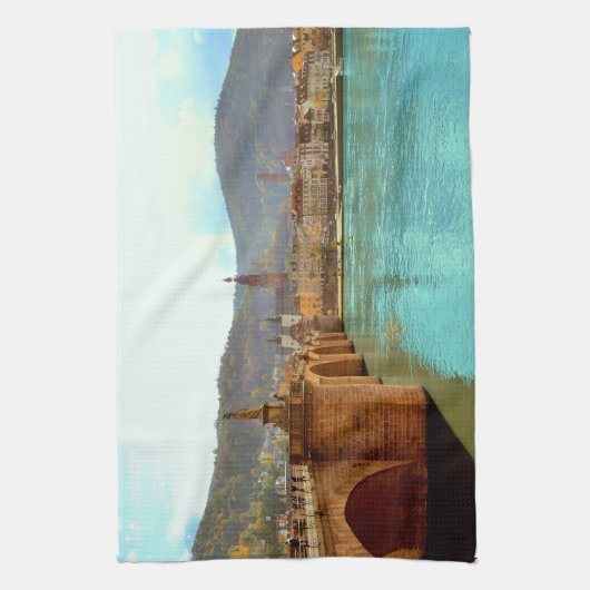 Heidelberg, Duitsland Theedoek (Verticaal)