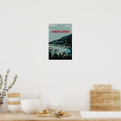 Heidelberg en Neckar rivier Duitsland Romantische  Poster (Keuken)