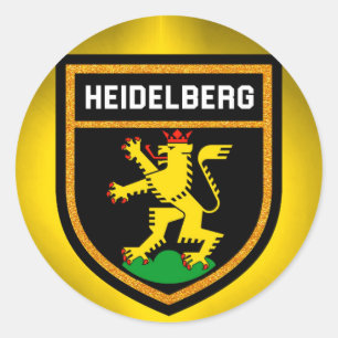Heidelberg Flag Ronde Sticker