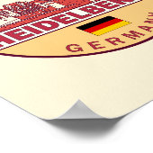 Heidelberg Germany City Skyline Emblem Poster (Hoek)