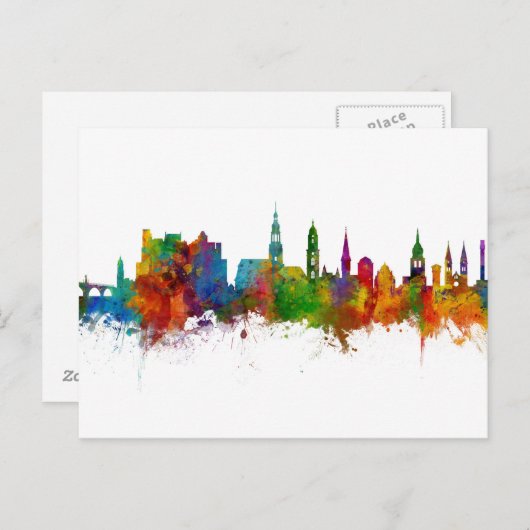 Heidelberg Germany Skyline Briefkaart (Voorkant / Achterkant)