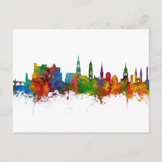 Heidelberg Germany Skyline Briefkaart (Voorkant)