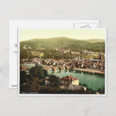 Heidelberg, gezien vanuit de Philosophenweg, Baden Briefkaart (Voorkant / Achterkant)
