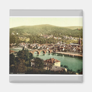 Heidelberg, gezien vanuit de Philosophenweg, Baden Magneet