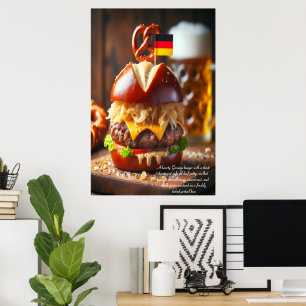Heidelberg Haus Burger Delight 24x36 Poster