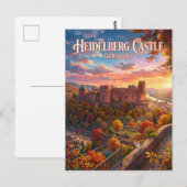 Heidelberg Kasteel Duitsland Briefkaart (Voorkant / Achterkant)