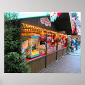 Heidelberg-kerstmarkt, kerststal poster (Voorkant)