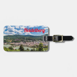 Heidelberg Neckar Panorama Duitsland Bagagelabel