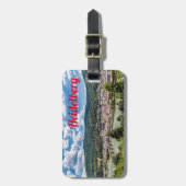 Heidelberg Neckar Panorama Duitsland Bagagelabel (Voorkant verticaal)