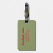 Heidelberg Neckar Panorama Duitsland Bagagelabel (Achterkant verticaal)