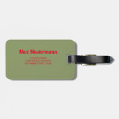 Heidelberg Neckar Panorama Duitsland Bagagelabel (Achterkant horizontaal)