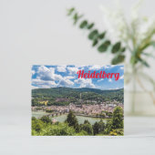 Heidelberg Neckar Panorama Duitsland Briefkaart (Staand voorkant)