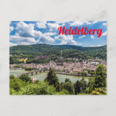 Heidelberg Neckar Panorama Duitsland Briefkaart (Voorkant)