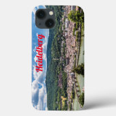 Heidelberg Neckar Panorama Duitsland Case-Mate iPhone Case (Achterkant)