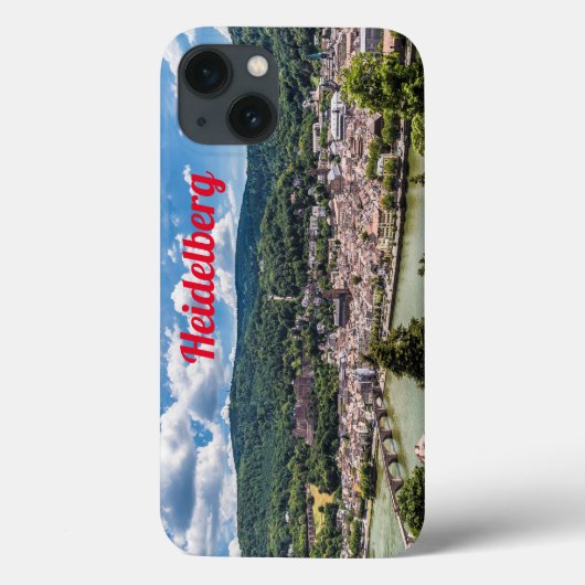 Heidelberg Neckar Panorama Duitsland Case-Mate iPhone Case (Achterkant)