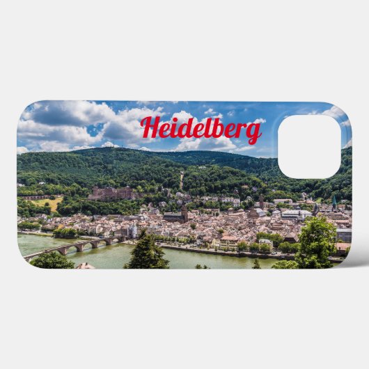 Heidelberg Neckar Panorama Duitsland Case-Mate iPhone Case (Achterkant (horizontaal))