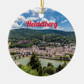 Heidelberg Neckar Panorama Duitsland Keramisch Ornament (Voorkant)