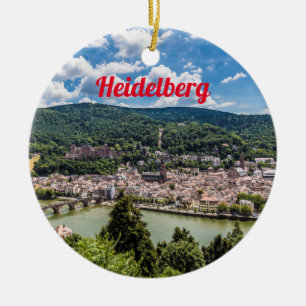 Heidelberg Neckar Panorama Duitsland Keramisch Ornament