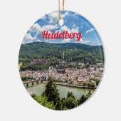 Heidelberg Neckar Panorama Duitsland Keramisch Ornament (Links)