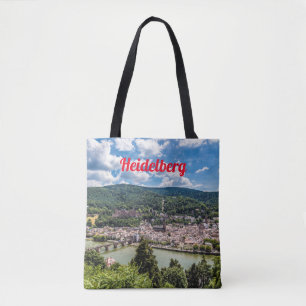 Heidelberg Neckar Panorama Duitsland Tote Bag