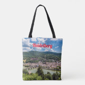 Heidelberg Neckar Panorama Duitsland Tote Bag (Achterkant)