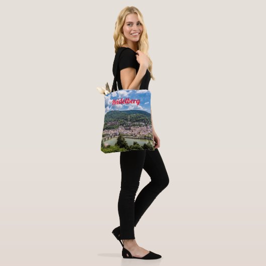 Heidelberg Neckar Panorama Duitsland Tote Bag (Op model)