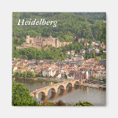 Heidelberg panoramisch uitzicht magneet (Voorkant)
