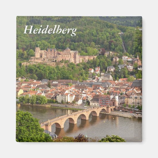 Heidelberg panoramisch uitzicht magneet (Voorkant)