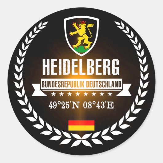 Heidelberg Ronde Sticker (Voorkant)